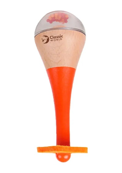 Classic World Ahşap Marakas - Turuncu 40527