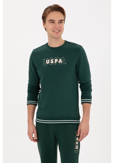 U.S. Polo Assn. U.s. Polo Assn. Erkek Koyu Yeşil Sweatshirt 50316372-vr079 Koyu Yesıl