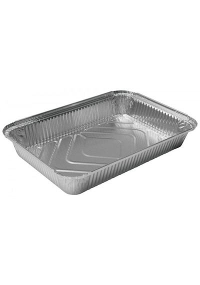 Şeylişeyler - Alüminyum Yemek Ve Meze Kasesi 2500 Gr 50 Adet - Büyük Boy Paket Servis Kabı Kapak Dahil Set