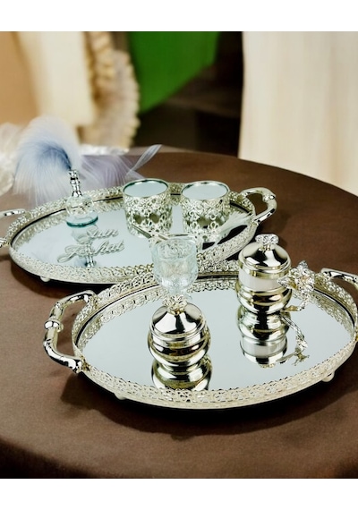 Whisper Metal Gümüş Söz Tepsisi Gümüş Gümüş