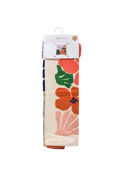 Lcw Home Bej Çiçek Nakışlı Püsküllü Kırlent Kılıfı 45x45 Cm