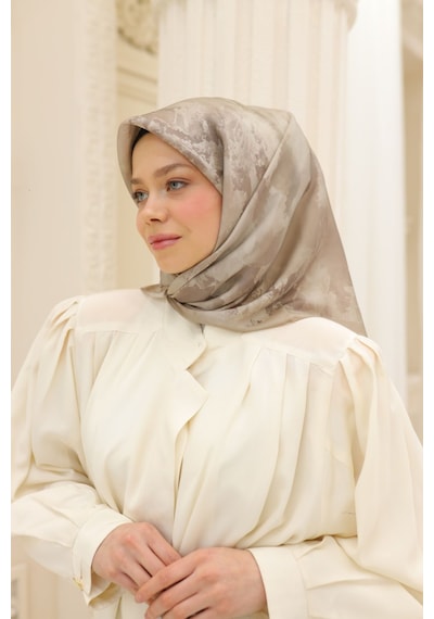 Silk Home Shiny Eşarp 75002-57 Kum Beji, Vizon