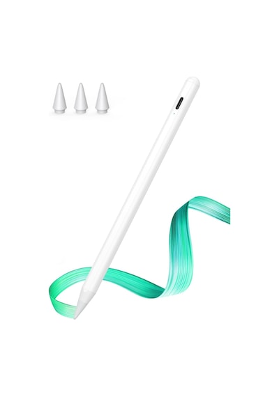 Apple Uyumlu iPad 10 2 8 9 Nesil Stylus Çizim Avuçiçi Redli Dokunmatik Kalem 3 Adet Yedek Uç