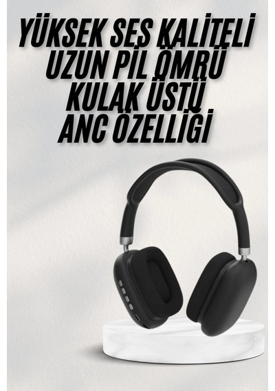 Yeni Nesil Bluetooth Kulaklık Kulak Üstü Anc Özelliği Yüksek Ses Kaliteli Çok Renkli 36420515