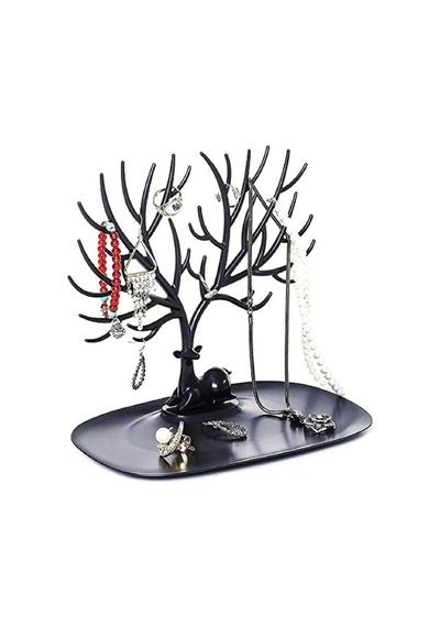 Busstier Geyik Tasarımlı Takı Standı, Yüzük, Küpe, Kolye Askılığı, Şık Mücevher Organizer, Estetik Ve Dayanıklı Tasarım Siyah Sku: Smg8690010176332