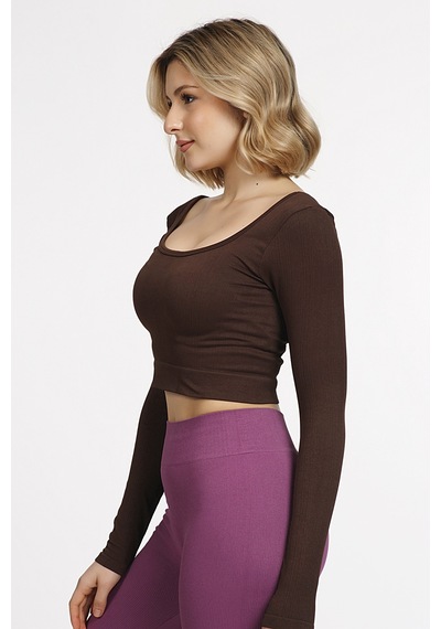 Doremi Seamless Straplez Uzun Kollu Fitilli Büstiyer 001
