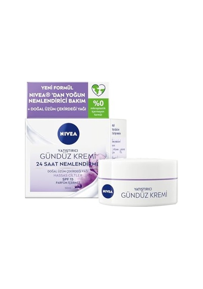 Nıvea Yatıştırıcı Gündüz Yüz Bakım Kremi 50 Ml, Nemlendirici, Spf15 Güneş Koruması, Hassas Ciltler