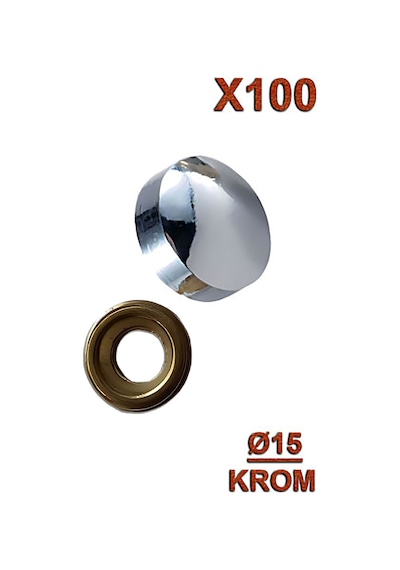Vida Kapama Ø15 Krom 100 Adet