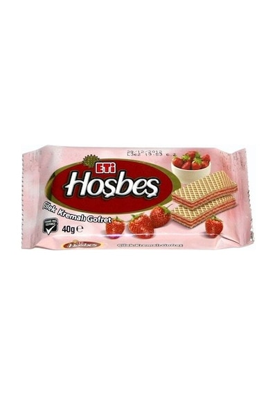 Eti Hoşbeş Çilekli Gofret 24 x 40 G