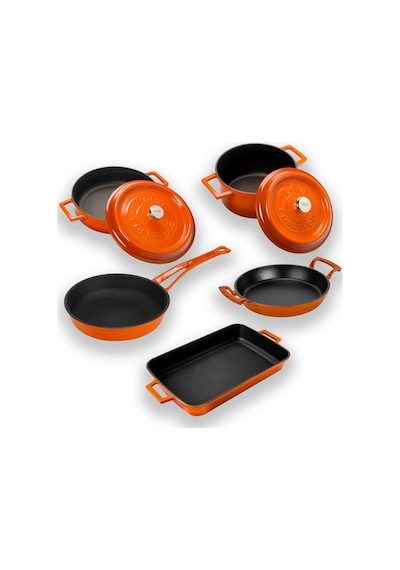 Lava Döküm 5x Trendy Serisi 8 Parça Tencere & Tava Seti 001