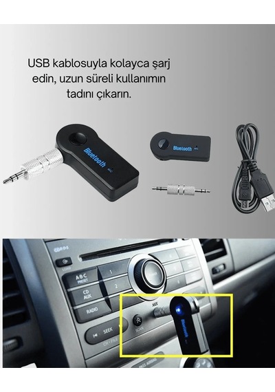 Lb Araç İçi Bluetooth Aux Müzik Ve Telefon Görüşmesi Adaptörü