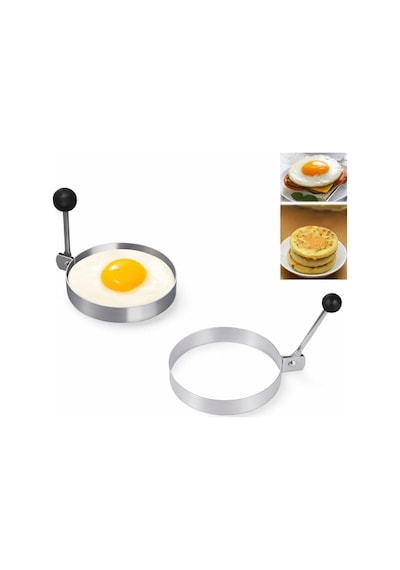 Kalp,yıldız,yuvarlak Şekilli Yumurta Kalıbı Saplı Saplı Omlet Ve Pancake Şekillendirici Kalıp Yapışmaz Genel