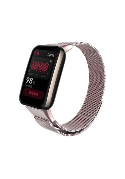 Xiaomi Mi Band 7 Pro İle Uyumlu Metal Tel-örgü İşlemeli Kordon