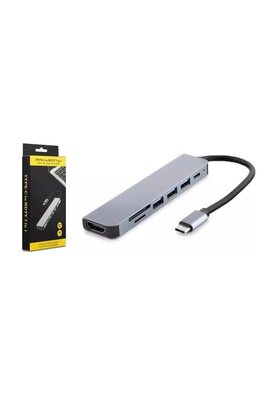 Usb Çoğaltıcı Type-c To Usb 3.0 - Hdmı - Type-c - Kart Okuyucu Hadron Hdx7835