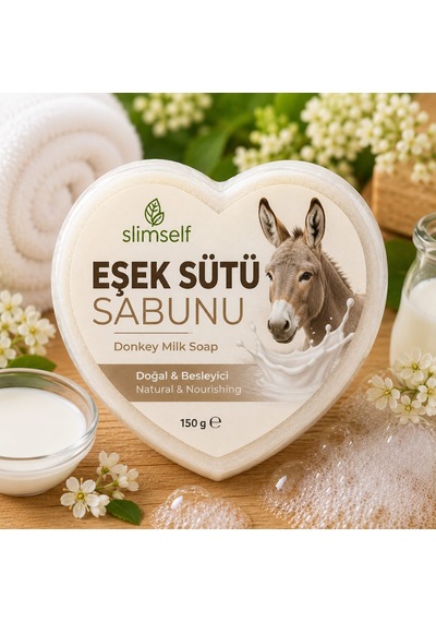 Slimself Eşeksütü Doğal Süngerli Sabun