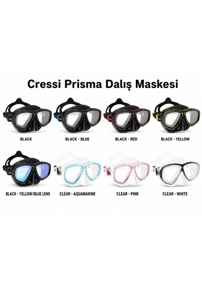 Cressi Prisma Dalış Maskesi Clear - Whıte Clear-Whıte