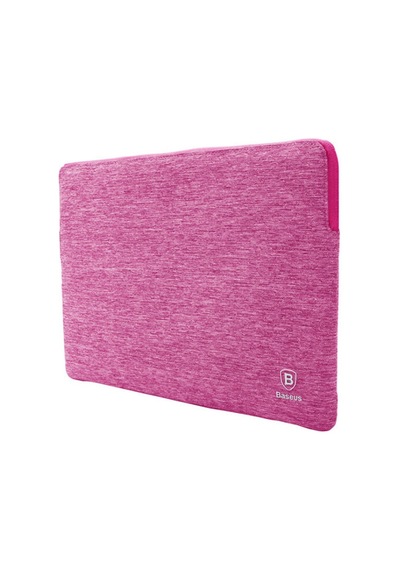 Baseus Apple Uyumlu MacBook Pro 15" Universal Laptop Kılıf Çantası Fuşya