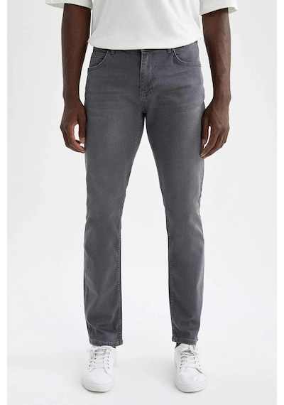 Black Lee Denim Regular Fit Likralı Erkek Petek Desen Kot Pantolo (547938069)