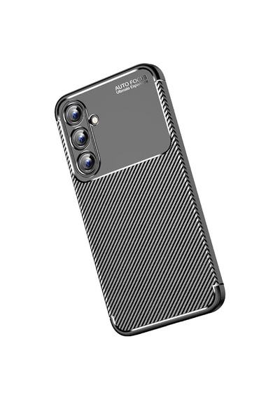 Samsung Galaxy Uyumlu - A15 4g Kılıf Auto Focus Karbon Kapak - Siyah