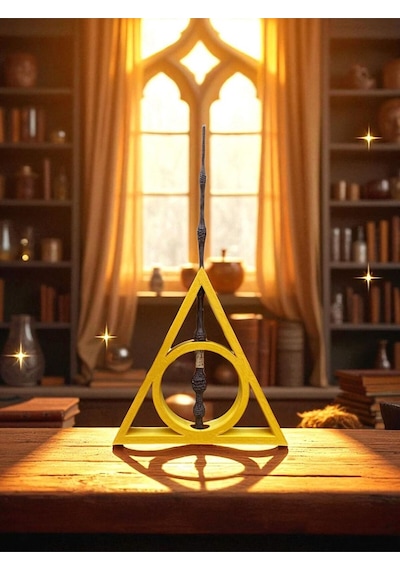 Özel Üretim El Boyaması Harry Potter Mürver Asa Koleksiyonluk Büyücü Asası Hediye Paketli Ahşap