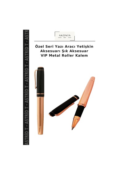 Özel Seri Yazı Aracı Yetişkin Aksesuarı Şık Aksesuar Vıp Metal Roller Kalem Çok Renkli