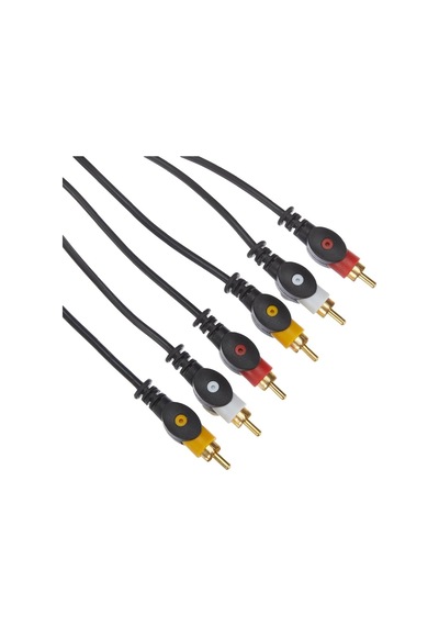 Powermaster Pm-11954 Siyah 3rca Tos 5 Metre Audio Video Stereo Kablor Pm-11954 3 Rca Tos 5 Metre Kablo Video Audio Stereo Ses