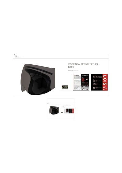 Mt Retro Leather seffaf Kask Camı