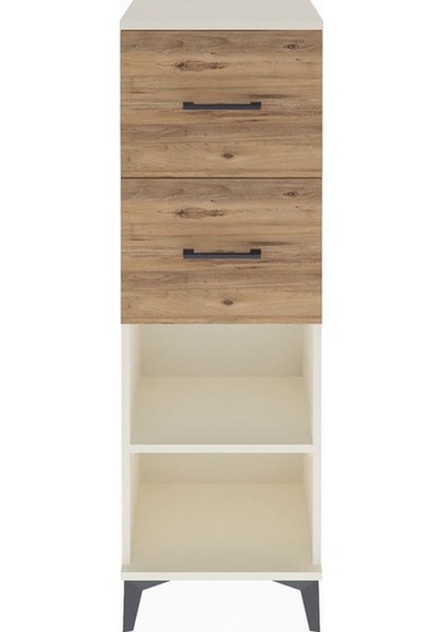 Arges Dolap Tek Raflı 2 Çekmeceli 44x30x134 Aytaşı-çam Aytaşı