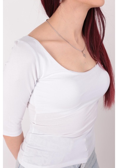 Busem S0016663 Kadın Bluz Beyaz