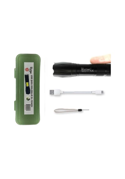 Powerbank Özellikli Uzun Menzilli El Feneri Wt-039 Çok Renkli 57173819