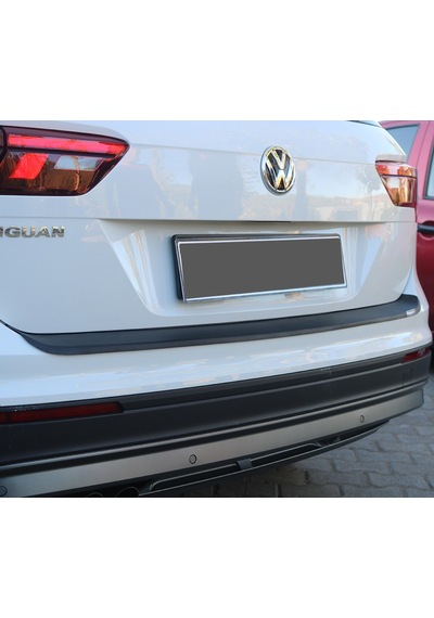 Tiguan Arka Tampon Eşiği Tampon Üstü Plastik Koruma Mat Siyah 2016 Ve Üzeri