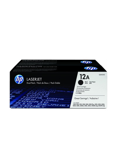 Hp 12Ad Q2612Ad Siyah Toner 2'Li Paket (2X2.000 Sayfa)