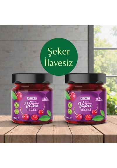 Şeker İlavesiz %65 Vişneli Reçel 275 G X 2 Adet