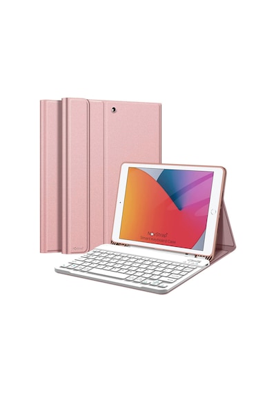 NovStap Apple Uyumlu iPad  Air 1 2 9.7 inç 2017 2018 5/6 Nesil ile Bluetooth Klavyeli Kılıf