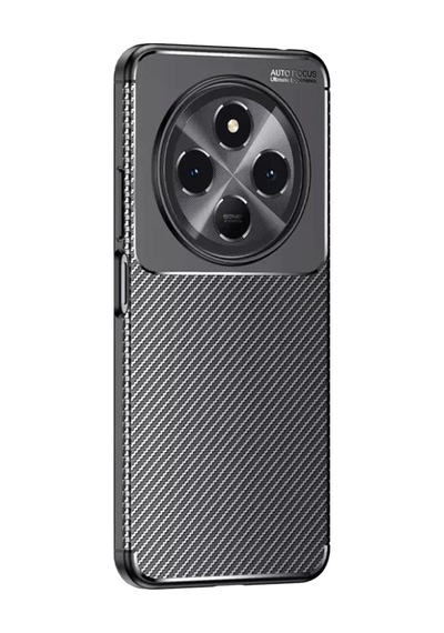Tecno Spark 30c Uyumlu Kılıf Auto Focus Karbon Kapak - Siyah