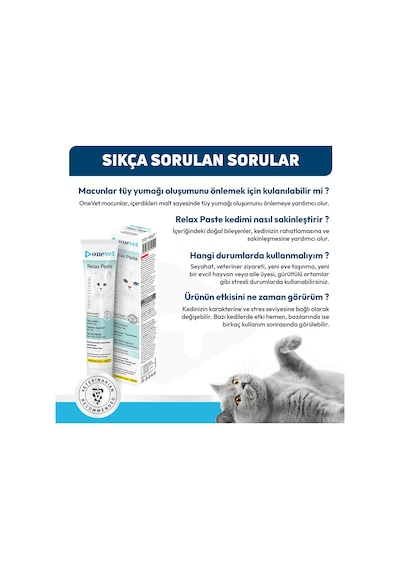 Onevet Kedi Maltı 50 Gr Relax Paste Rahatlatıcı Malt Macunu