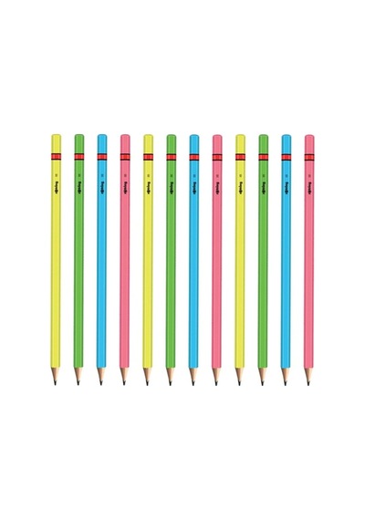 Rotring Neon 12 Li Kurşun Kalem 2090066 124-Pembe