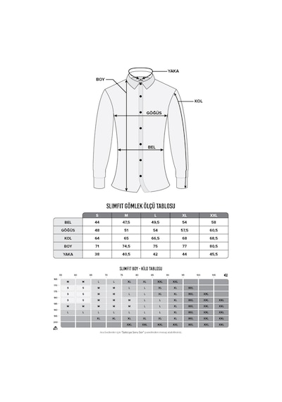 Tudors Slim Fit Uzun Kollu Düğmeli Yaka Pamuklu Kolay Ütü Düz Erkek Gömlek-19562 Lacivert