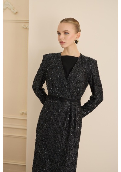Senna Irene Dress Siyah Siyah