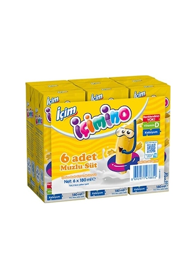 İçim Süt İçimino Muzlu 180x6 Ml