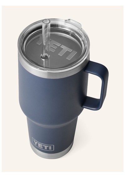 Yeti Termal Kupa 1l , Çift Cidarlı, Paslanmaz Çelik, Pipetli Ve Saplı Lacivert