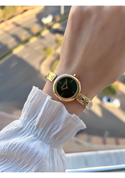 Dkny Çelik Kasa Ve Kordon 5 Atm Suya Dayanıklı 2 Yıl Garantili Kadın Kol Saati Dkny.0065.2 Sarı