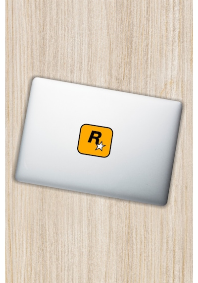 8x7 Cm Rockstar Games Sticker Araba Laptop Oto Motor Sticker