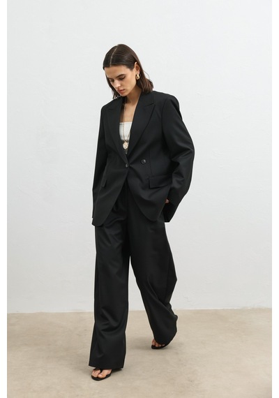 Antioch Kruvaze Kadın Blazer Siyah