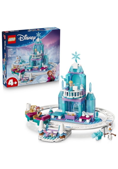 LEGO® ǀ  Disney Princess Karlar Ülkesi Elsa'nın Şatosu ve Kızak Macerası 43281 – 4 Yaş ve Üzeri Çocuklar için Yapım Seti  (216 P)