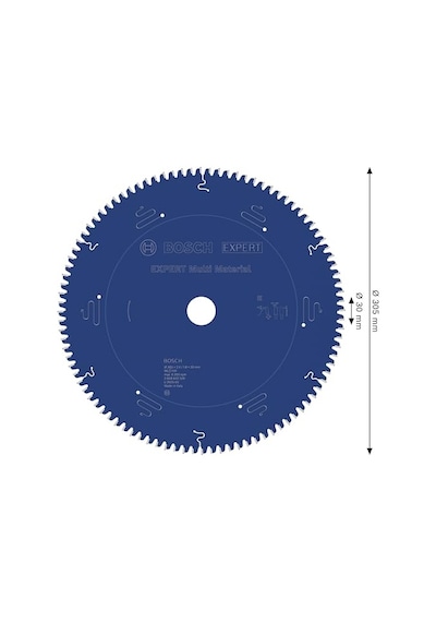 2608642529 Dairesel Testere Bıçağı Expert For Çok Aşamalı 305 X 30 X 2.4 Mm Z96t