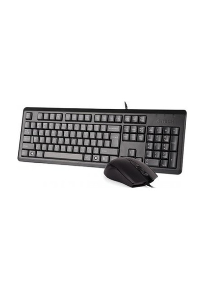 A4 Tech Kr-9276, Siyah, Usb Kablolu, Türkçe Q, Multimedya, Klavye Mouse Set