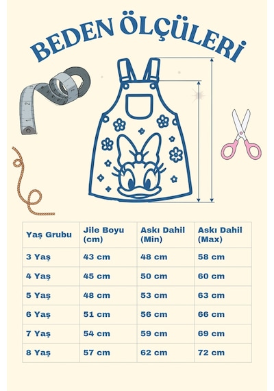 Nota Kids Ördek Baskılı Çantalı Kot Elbise Kız Jile Elbise Mavi