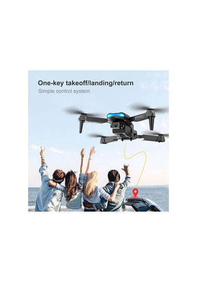 Çift Kamera Drone Uzaktan Kumanda App Destekli Quadcopter Tek Tuş İniş Kalkış