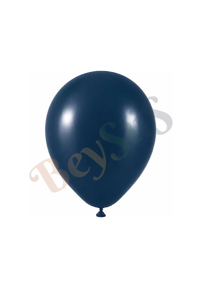 Derin Okyanus Renk Lateks Retro Balon 30 Cm - 12 Adet Lacivert